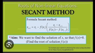 Numerical Methods (New) Part-2 Introduction Secant Method numerical method Explain in the Nepali