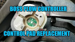 BOSS PLOW controller pad replacement