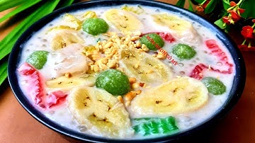 CHÈ CHUỐI CHƯNG KHOAI MÌ dẻo ngọt thơm béo ai cũng mê