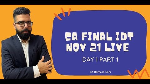 1 Day 1 Part 1 GST Introduction, Overview & Administration | Hindi | CA Ramesh Soni