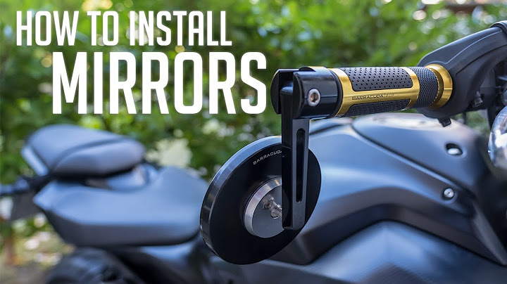 How to install aftermarket mirrors on a motorcycle // Quick & Easy (4K)
