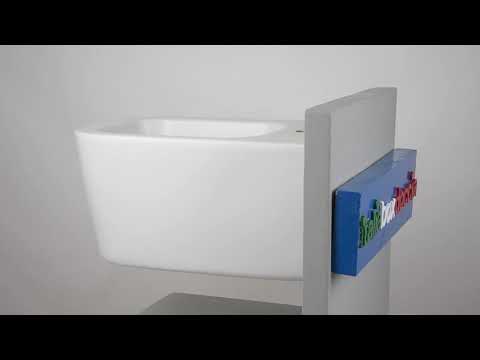 Матовий підвісний унітаз Galassia MEG11 PRO 5486MT rim away, видео 1