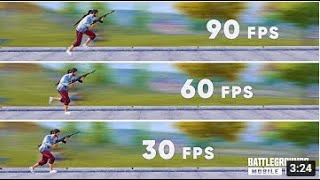 90 FPS vs 60 FPS vs 30 FPS Does FPS Matter FPS Comparison For BGMI PUBG MOBILE