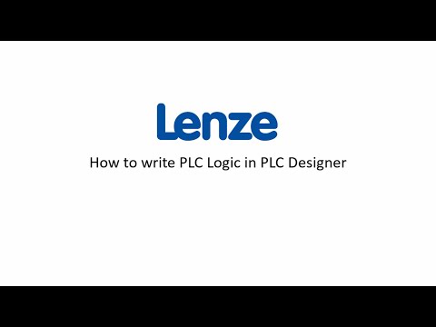 Lenze PLC Designer: How to write a PLC logic?