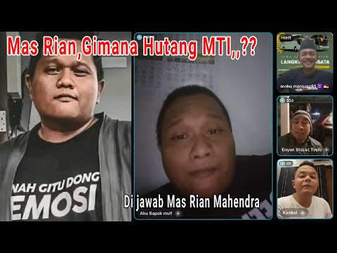 DEVI MARISSA EKS DIRUT MTI HADIR DI LIVE MAS RIAN MAHENDRA DAN KANG ENYON‼️ BAGAIMANA KABAR KAMU ⁉️