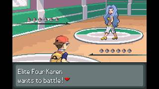 Dark-Type Queen Showdown! VS Karen Rematch | Pokémon Crystal Advance Redux