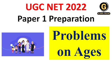 Age Problems | Mathematical Reasoning UGC NET 2022 Paper 1