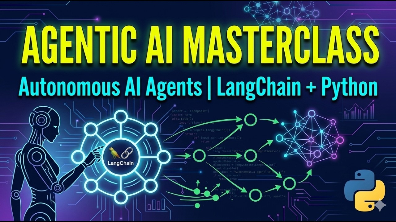 Agentic AI Masterclass (Full Series) | Build Autonomous AI Agents with LangChain & Python
