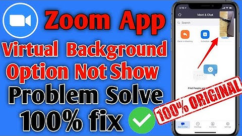 Zoom App Virtual Background Option Not Showing | Zoom app me background change nahi ho raha hai