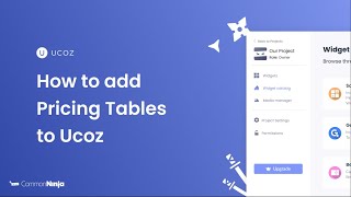 How to add Pricing Tables to Ucoz
