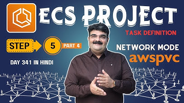 Day 341 ECS Project Step 5 | ECS Task Definition – What is awsvpc Network Mode? Part 4 In Hindi