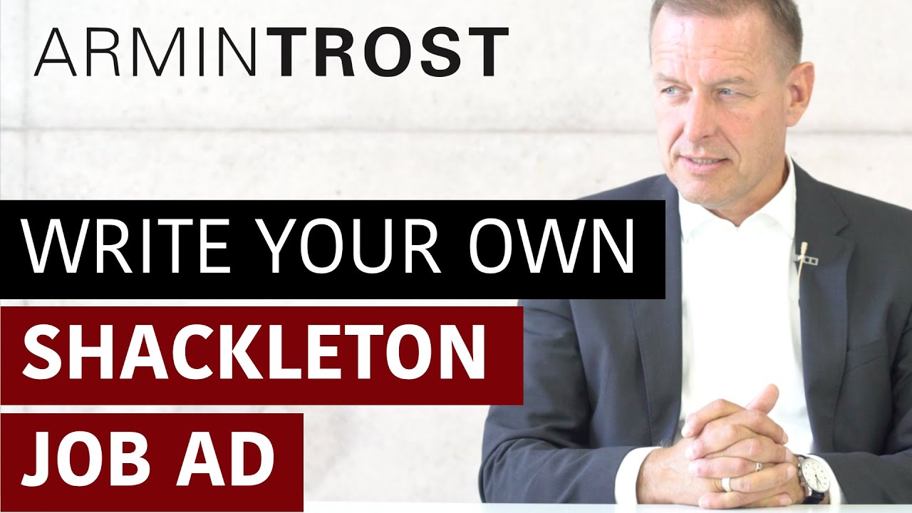 Write your own Shackleton Job Ad YouTube