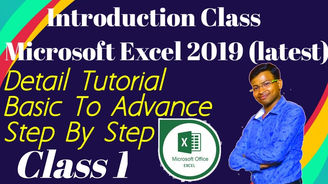 Class 01 | Introduction To Microsoft Excel 2019 | Ms Office 365 ...