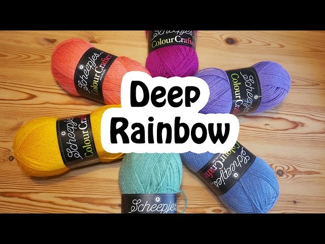 Yarn Colour Combinations: Deep Rainbow