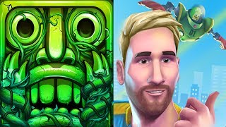 Temple Run 2 Lost Jungle VS Messi Runner Android iPad iOS Gameplay screenshot 1