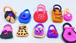 Mini Clay Crafts Hand Bag | DIY How to Make Polymer Clay Miniature Hand Bag |Clay Bags | Clay Art2