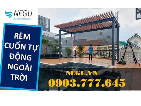 Video 【NEGU】Rèm Cuốn Tự Động Ngoài Trời | ✅ Rèm Cuốn Lưới... - youtube