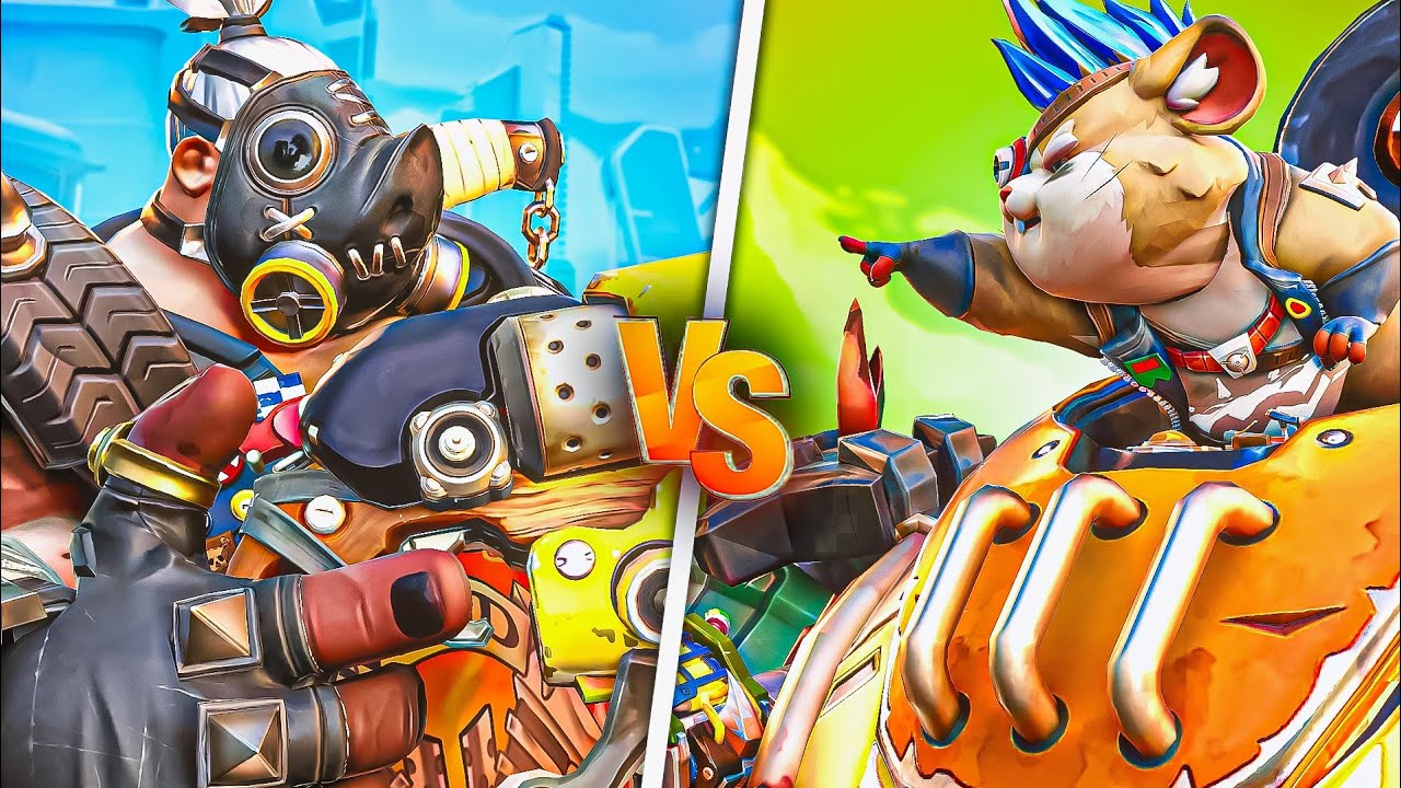 1 BUFFED Top 500 ROADHOG vs 5 BRONZE PLAYERS - Who wins?! (PART 2 ft. Cyx)  