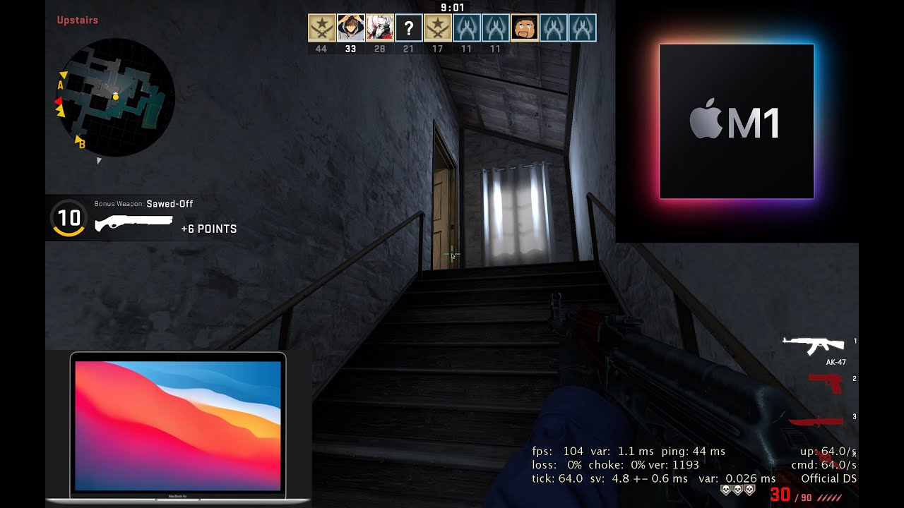 CSGO on M1 MacBook Pro - YouTube