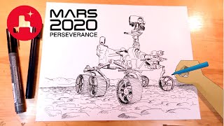 How to draw NASA's Perseverance rover on Mars screenshot 2