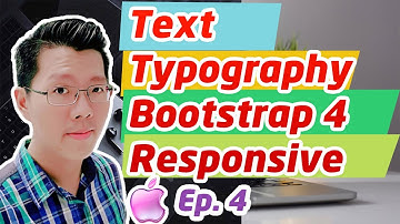 TEXT TYPOGRAPHY CLASS BOOTSTRAP 4 TUTORIAL 2020 ! MEMBUAT LANDING PAGE DENGAN BOOTSTRAP 4 2020 Ep.4