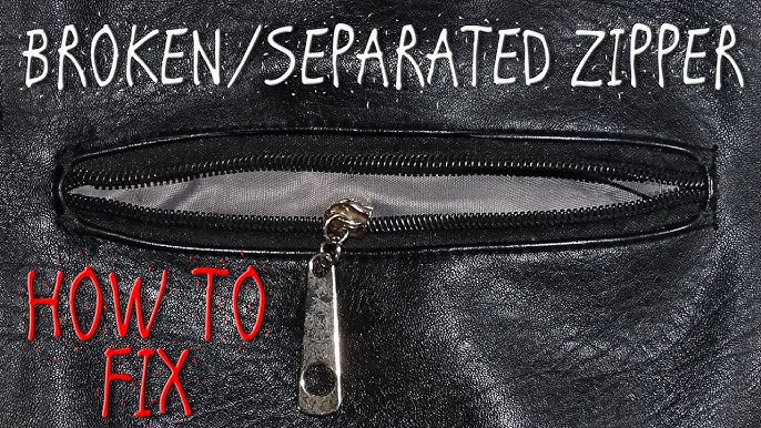 How to fix a zip puller that came out - how to fix a faulty zipper on a  pencil bag 