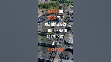 Import or Export CAD Drawings to Google Earth #plexearth #kml #shorts
