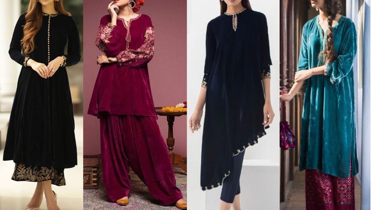 Top 50 Velvet Kurti/ Suit Design Tips | Beautiful Velvet Suit / Kurti Latest Designs 2021