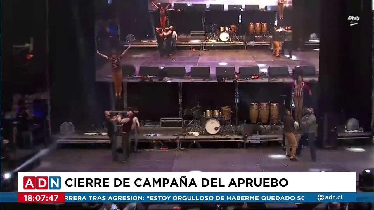 Así se vive el cierre de campaña del Apruebo