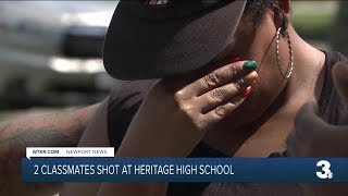 2 classmates shot at Heritage High School