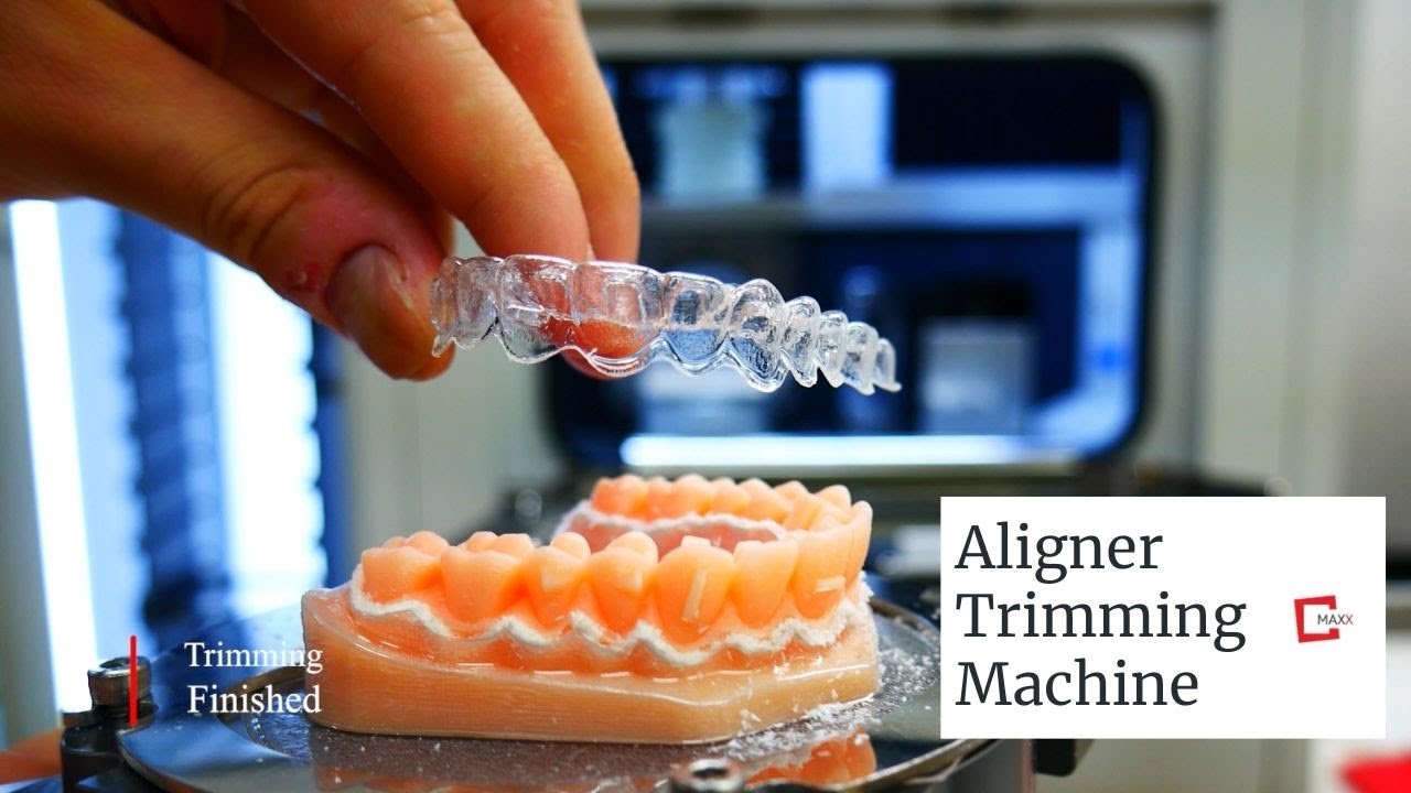 Aligner Trimming Machine Automatic loader system (20 aligners) DEMO MAXX YouTube