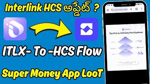 Interlink Network App ITLX To HCS Data Flow Explained In Telugu|Super Money App New Update|tecexp