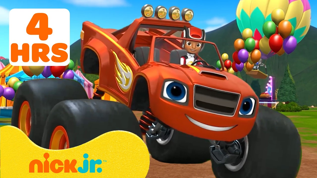 Blaze | 4 STUNDEN mit Blazes besten Verwandlungen & Rettungsmissionen🚗💨 mit AJ | Nick Jr Deutschland