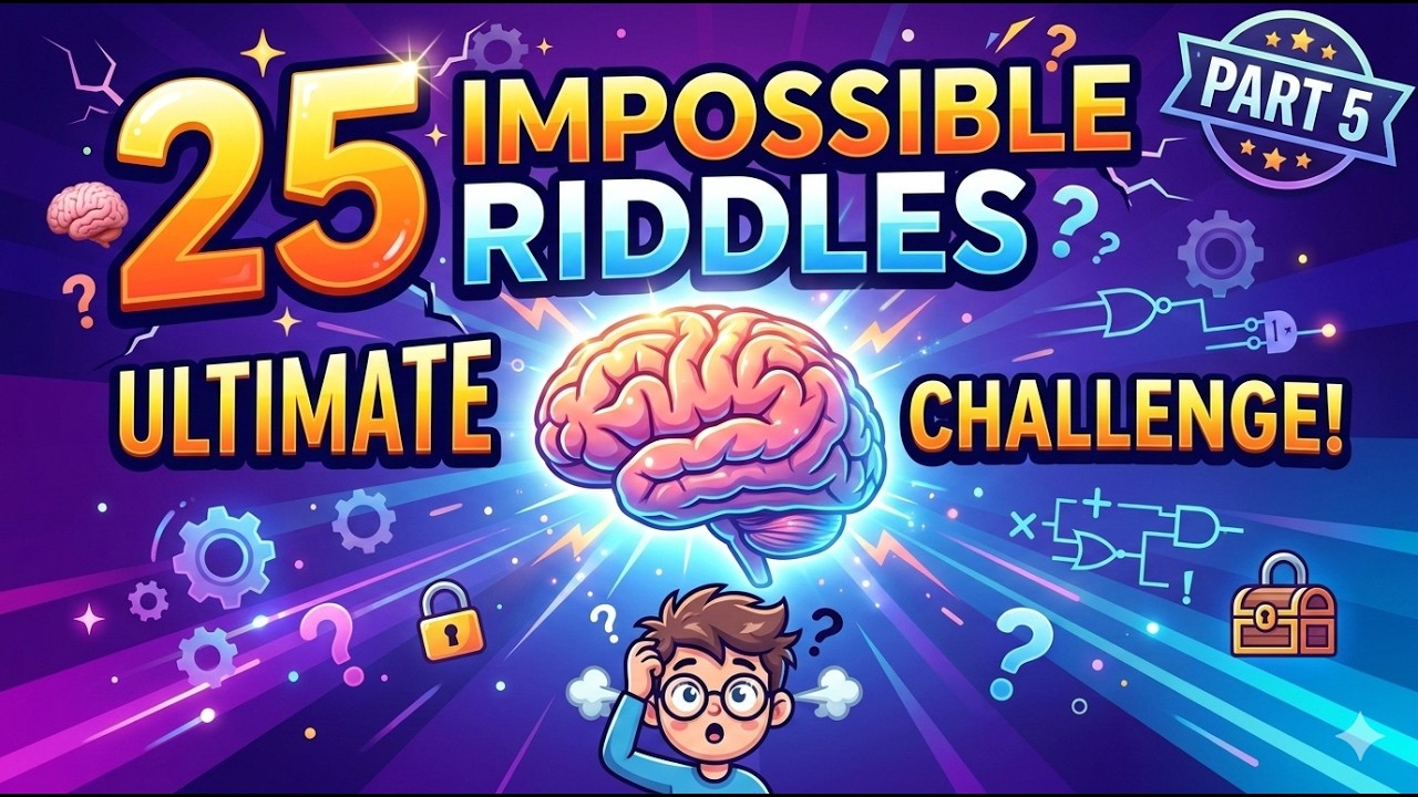 25 IMPOSSIBLE Riddles PART 5 π§ | Ultimate Brain Challenge! - YouTube