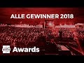 Das sind die Gewinner der Hiphop.de Awards 2018!