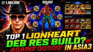 TOP 1 LIONHEART UPDATED BUILD & STATS AGAINST QQⓆQQ IN ASIA3 | MIR4