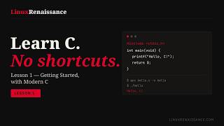Learn C Programming — Lesson 1: Getting Started