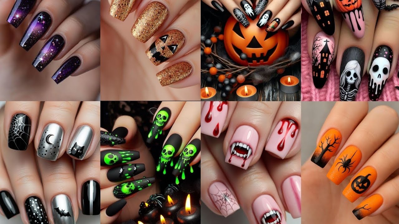 Latest Halloween nailart ideas / trending spooky Halloween nail 2025