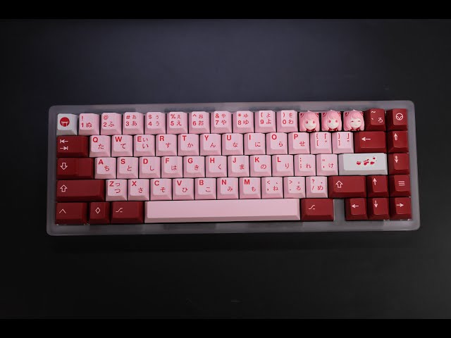 SingaKBD Kohaku PC with Vintage Black Cream switch - YouTube