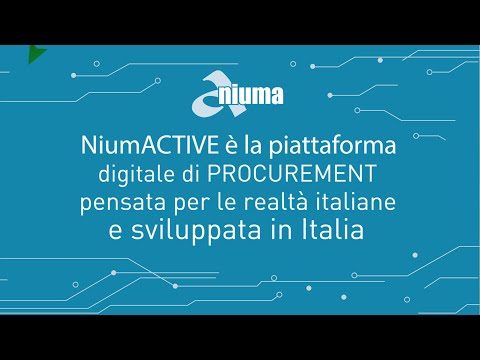 Piattaforma di e-Procurement niumActive