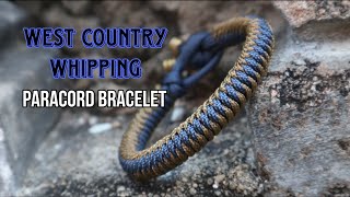 HOW TO MAKE WEST COUNTRY WHIPPING PARACORD BRACELET WITHOUT BUCKLE , PARACORD TUTORIAL, DIY.