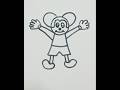 How to draw mickey mouse #art #drawing #youtube #shorts #viral