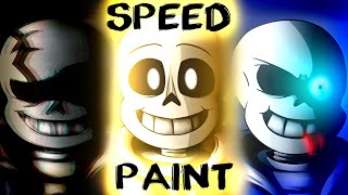 3 FULLY ANIMATED WALLPAPERS!  | Undertale Last Breath Speedpaints