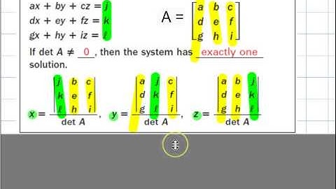 Precalculus: Using Matrices to Solve Systems of Equations (NO AUDIO)