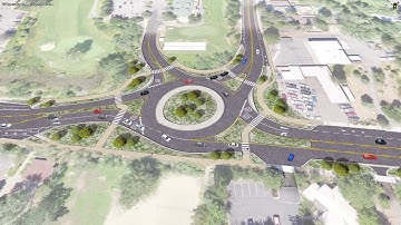Opening Year Peak Traffic Roundabout Operations Simulation