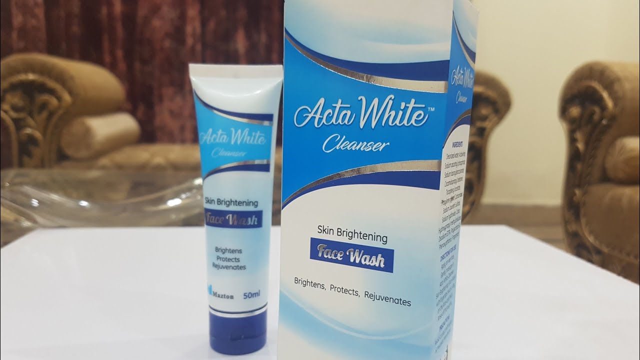 ACTA WHITE CLEANSER REVIEW/ URDU N HINDI YouTube