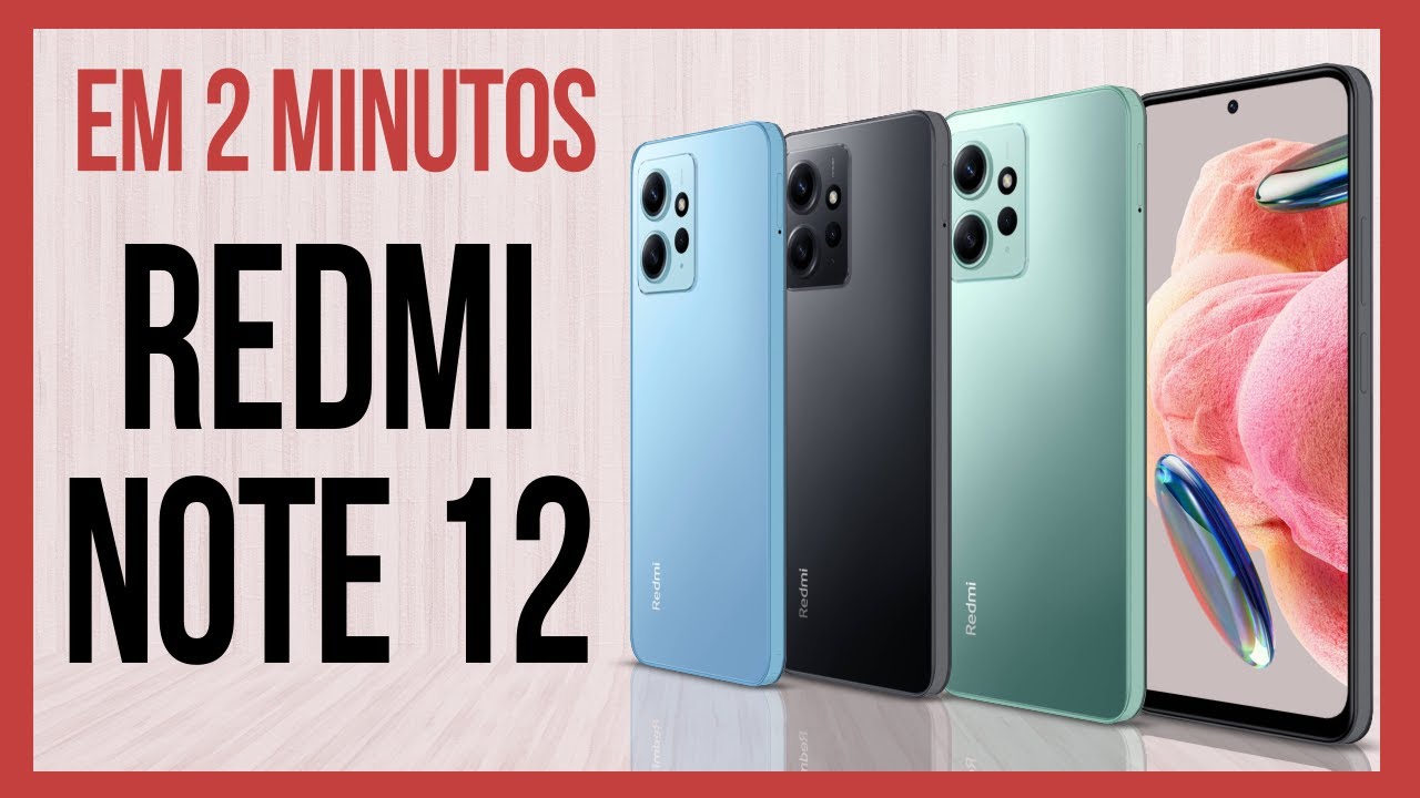 Smartphone Xiaomi Redmi Note 12 6GB RAM 128GB Câmera Tripla em