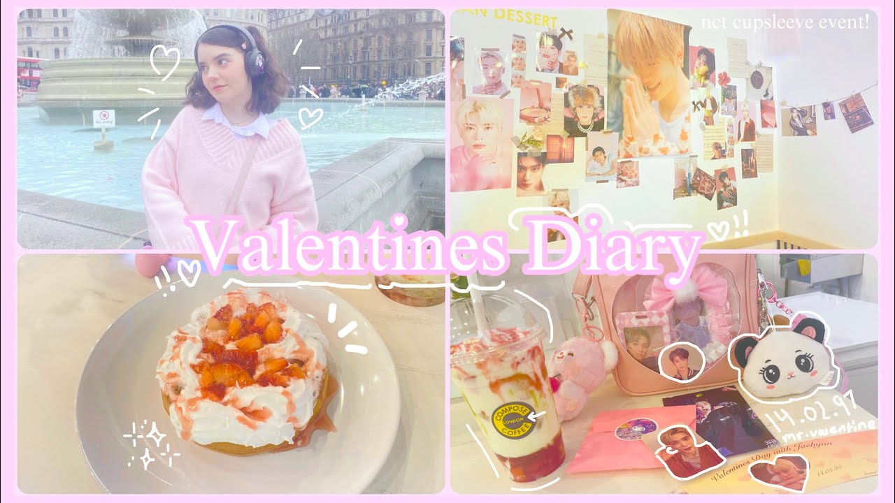 valentines diary 𓈒ㅤׂㅤ𐙚 💌 ࣪ ⭒ nct jaehyun cupsleeve event + late night stroll in china town