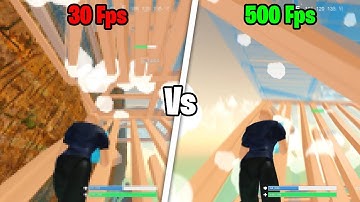 30 Fps Vs 500 Fps (Strucid Roblox)