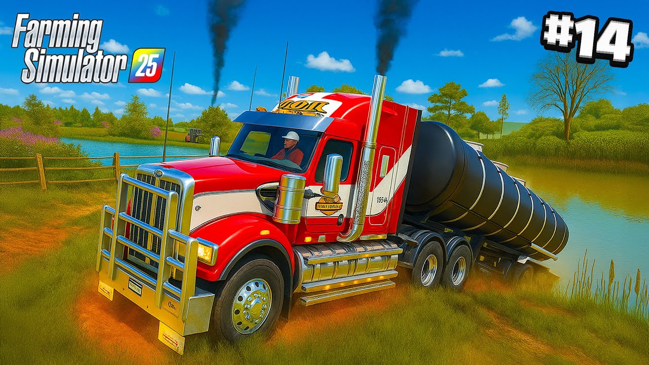 ¡Sacando AGUA DEL RIO para LOS ANIMALES DE LA FINCA! | Farming Simulator 25